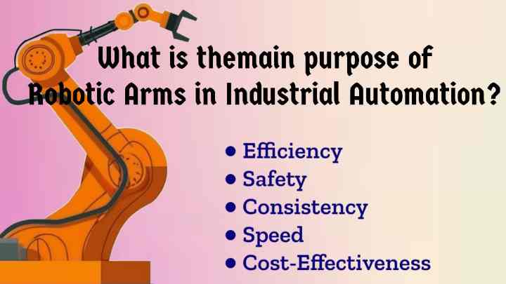 what is the main purpose of robotic arms in Industrial Automation