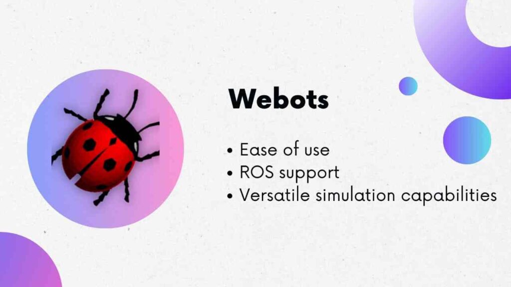 Webots - Gazebo Simulator Alternatives